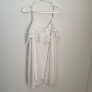 Lulu’s white mini dress